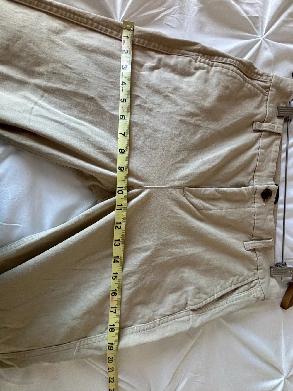 Womens Khaki Straight Fit Pants